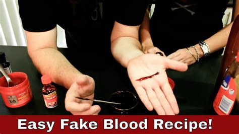 how to make fake blood that won't stain clothes|theatrical blood recipe.